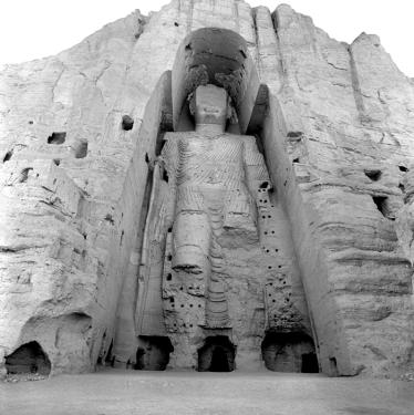 This monolithic Buddha towered 175 feet over the Bamiyan Valley north of Kabul, Afghanistan. The figure was destroyed under Taliban rule in March 2001.