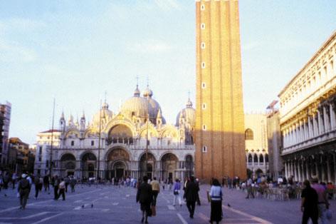 The Syrian columns adjacent to the Basilica of St. Mark