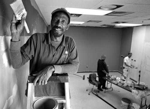 Maintenance worker Tyrone Stewart retired from the Office of Facilities Management and Reliability in 2007 after thirty years of service with the Smithsonian.