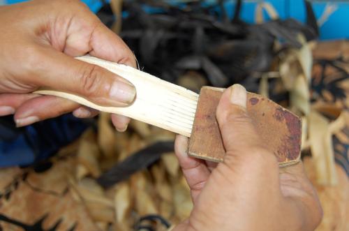 Mele Vaikeli believes that &ldquo;handicrafts make a lady powerful&rdquo; because they allow the artisan to use her own mind and hands to support herself and her family.