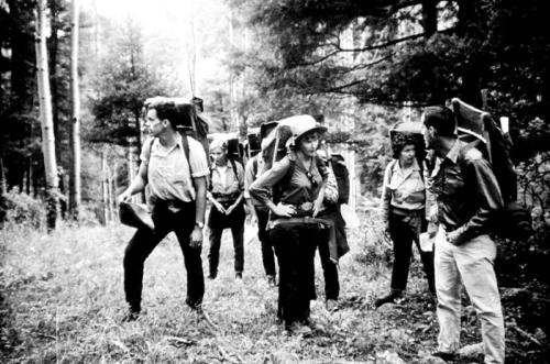 Peace Corps volunteers in 1972 undergo field training in New Mexico before starting their two years of service in Brazil.