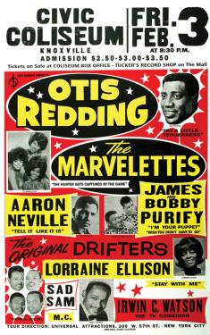 Decades after the shows they promoted, Globe poster reprints were in demand as memorabilia, indicative of the lasting influence of the performers and their music. Posters courtesy of Globe Poster Printing