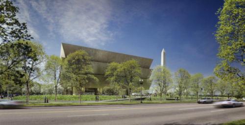 The exterior design concept of the National Museum of African American History and Culture features the three-tiered corona.