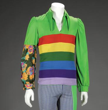 The stage costume worn by Jermaine Jackson of the Jackson Five, circa 1972, is part of the collection of the National Museum of African American History and Culture.
