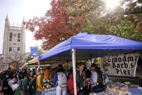In April 2010, Mizzou began hosting a monthly farmers market in the heart of campus to encourage the consumption of locally grown food.