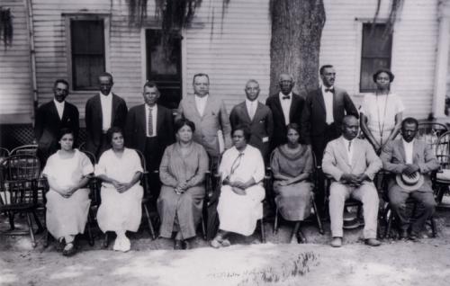 Agricultural, Home, and 4-H extension agents of the USDA have helped transform communities with information about new farming techniques, food safety and preservation, and youth activities. This group of African-American county and home agents was photogr