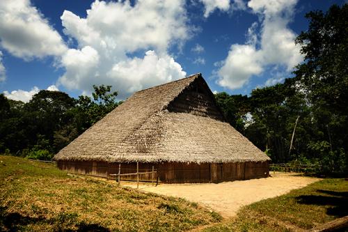 A maloca serves as center for ceremonies in the Uitoto community.