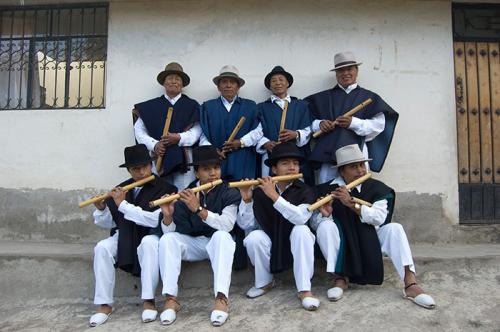 Members of the Hatun Kotama Flute School from the Otavalo region of Ecuador are striving to preserve the Kichwa language and traditional music.