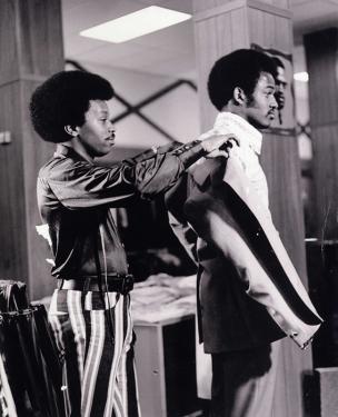 During the 1970s, Rufus Isley&rsquo;s Mr. Man shop catered to a well-dressed, upscale African American clientele in Washington, D.C. These photos are from his scrapbook and document the years that the shop operated under his ownership.