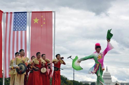 Yue Ying performs at a Chinese Cultural Festival featuring the Anhui Province, Washington, D.C., 2013.