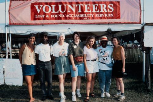 Volunteers at the 1995 Festival.