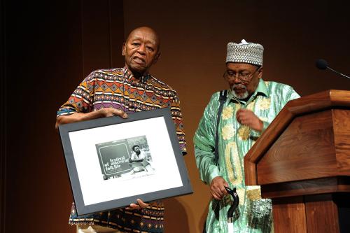 Roland Freeman (left), 2007 Bess Lomax Hawes NEA National Heritage Fellow, with folklorist Worth Long