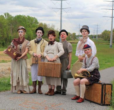The cast of Happenstance’s show BrouHaHa.