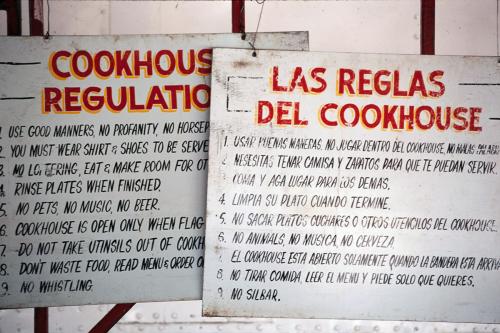 At the Carson and Barnes Circus in 1995, &ldquo;no whistling&rdquo; was one of the cookhouse rules.