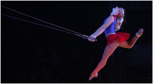 Tara Ogren in the Ringling Bros. and Barnum &amp; Bailey Circus.