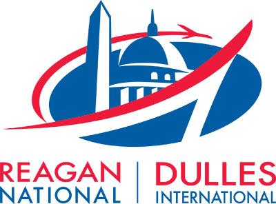 Reagan National, Dulles International airports logo.