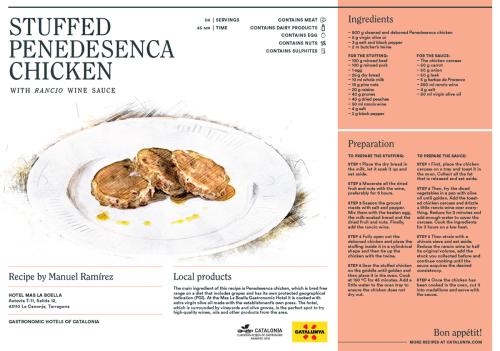Stuffed penedesenca chicken