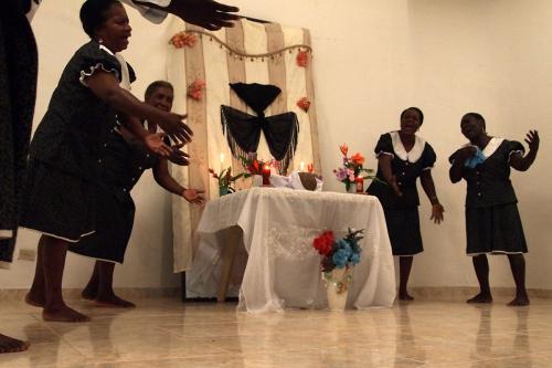 A chigualo mourning ceremony in Andagoya, Colombia