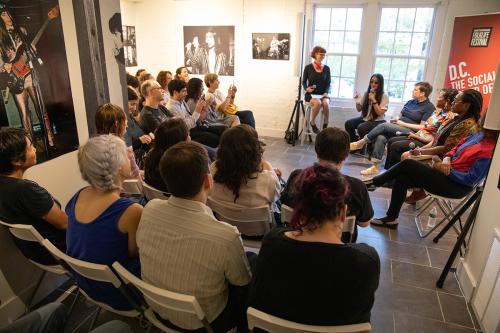 Women DJ Collectives in Washington, D.C., discussion at Lost Origins Gallery