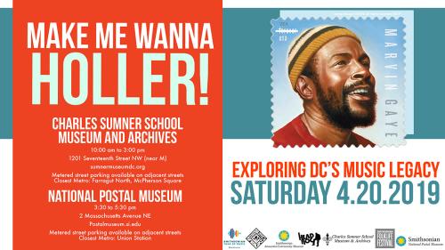 Flyer for “Make Me Wanna Holler!” event on April 20, 2019