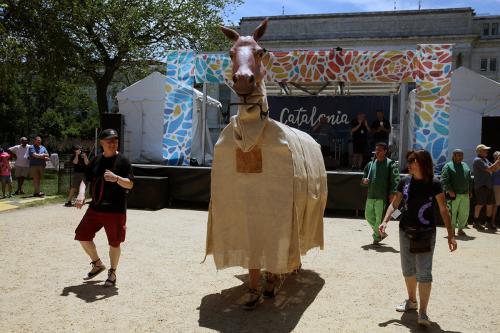 Catalonia mulassa (mule) at the Smithsonian Folklife Festival