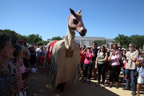 Catalonia mulassa (mule) at the Smithsonian Folklife Festival