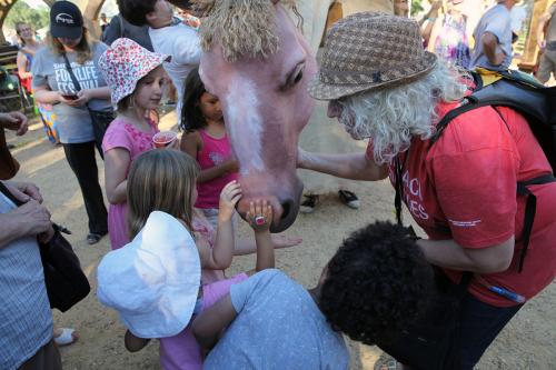 Catalonia mulassa (mule) at the Smithsonian Folklife Festival