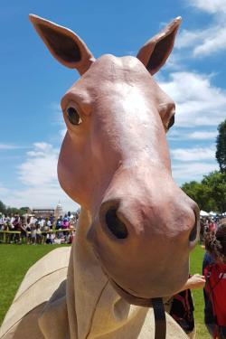 Catalonia mulassa (mule) at the Smithsonian Folklife Festival