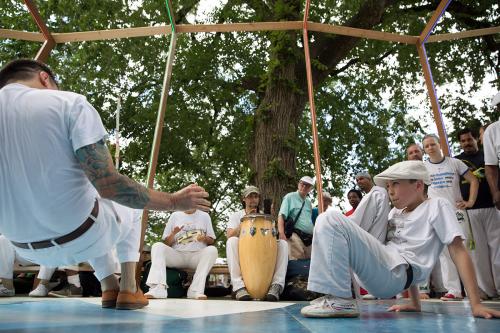 Capoeira on the Migration Walkway