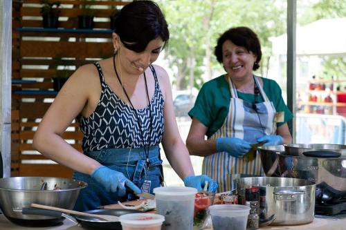 making tolma at the 2018 Smithsonian Folklife Festival