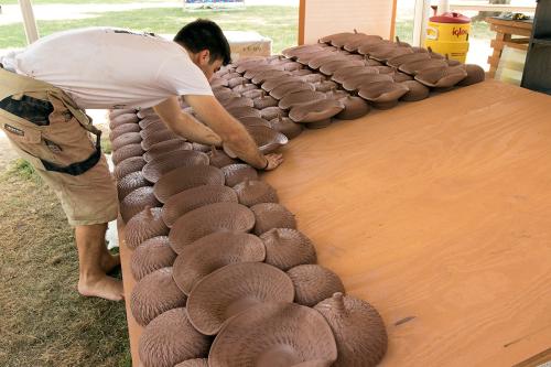 Jan Madrenas llaurada clay sculpture