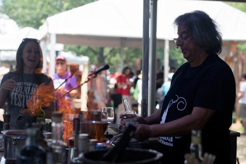 Cooking with vodka at the Smithsonian Folklife Festival