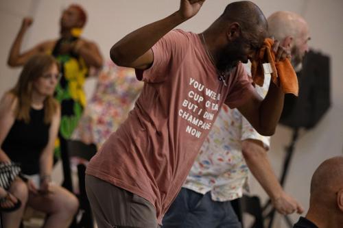 People dancing indoors.