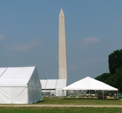 The Festival tents are already up on the National Mall.
