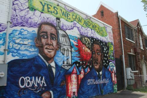 Mural on the side of the Nu Flava Ink Tattooz building in Congress Heights. Photo by Jennie Terman
