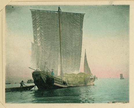 Boats sailed the Inland Sea between Japan and China for centuries. This vessel dates from the 19th century.