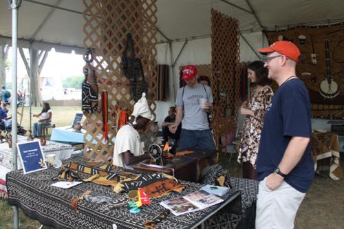 Issa Téssougué with returned Peace Corps volunteers who served in Mali