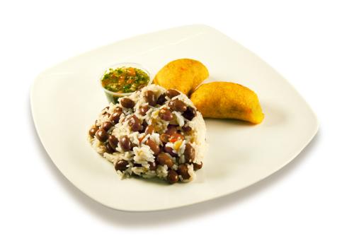 Beef empanadas platter.