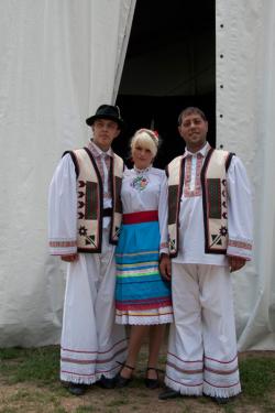Opika Performance Group members outside of the World Stage.