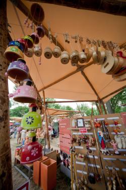Instrument maker's display in the Colombia program area