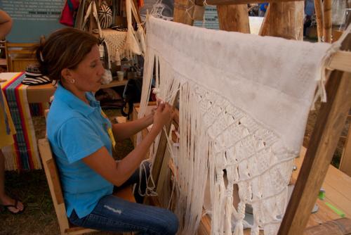 Anilis María Meza Tous is a hammock weaver from Morroa in the Momposino Depression.