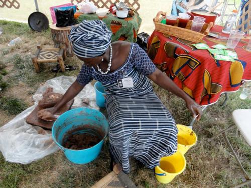Gladys Sala Petey supervises production teams in Ghana for Shea Yeleen International.