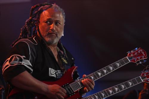Guitarist Michael Hampton at the Bring Back the Funk concert. 