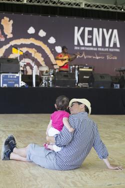 Discovering Kenyan music on the Ngoma Stage.