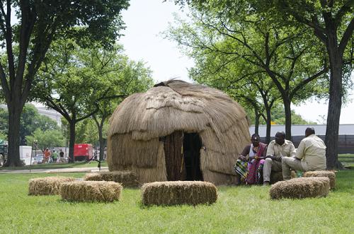 Pastoral Kenyan life on the National Mall.