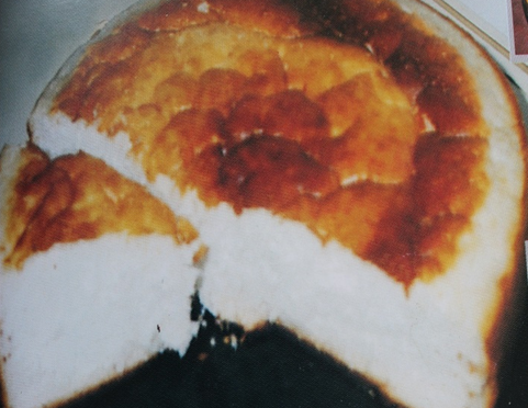 Freshly baked rice bread.
