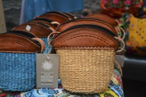 Banana leaf bags from the 2014 Festival's Kenya program. Photo by Sarah Bluestein, Ralph Rinzler Folklife Archives
