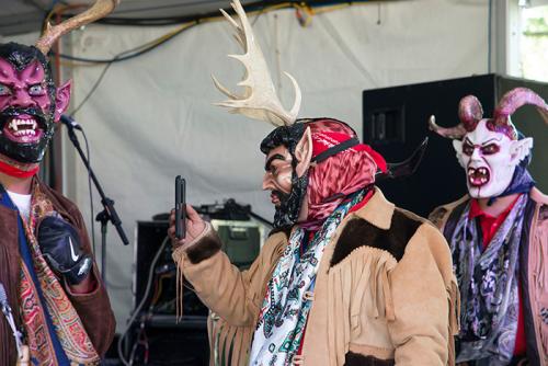 Grupo Nuu Yuku shared their Mixteco (indigenous Oaxacan) festival traditions on the Sounds of California Stage &amp; Plaza and shared scenes with family back home. Hopefully they used the hashtag #2016Folklife. Photo by Robert Friedman, Ralph Rinzler Folk