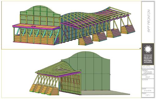 AutoCAD blueprint of the Frontoia. Illustration by Tyler Nelson