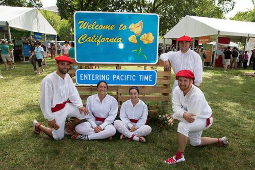 Gauden Bat came to Washington, D.C., from Chino, California, to dance in the <em>Basque: Innovation by Culture</em> program and ended up right back in California! Photo by Francisco Guerra, Ralph Rinzler Folklife Archives